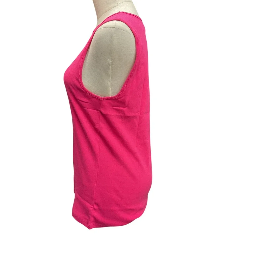 J. Crew Shell Tank Top Size L Sweet Fuchsia Sleeveless‎ Pullover Casual NWT